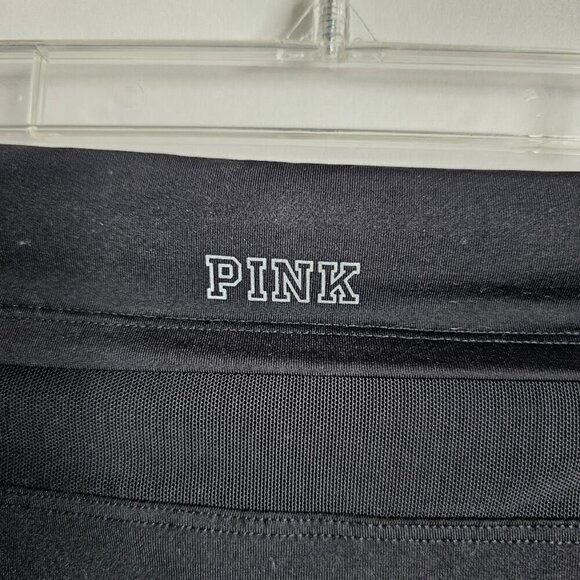 VICTORIA'S SECRET PINK Ultimate Leggings BLACK & YELLOW FLORAL size M Athleisure - Picture 8 of 8